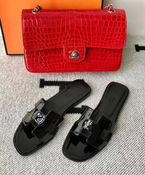 에르메스 올수공 오란 슬리퍼 샌들 페이던트 20